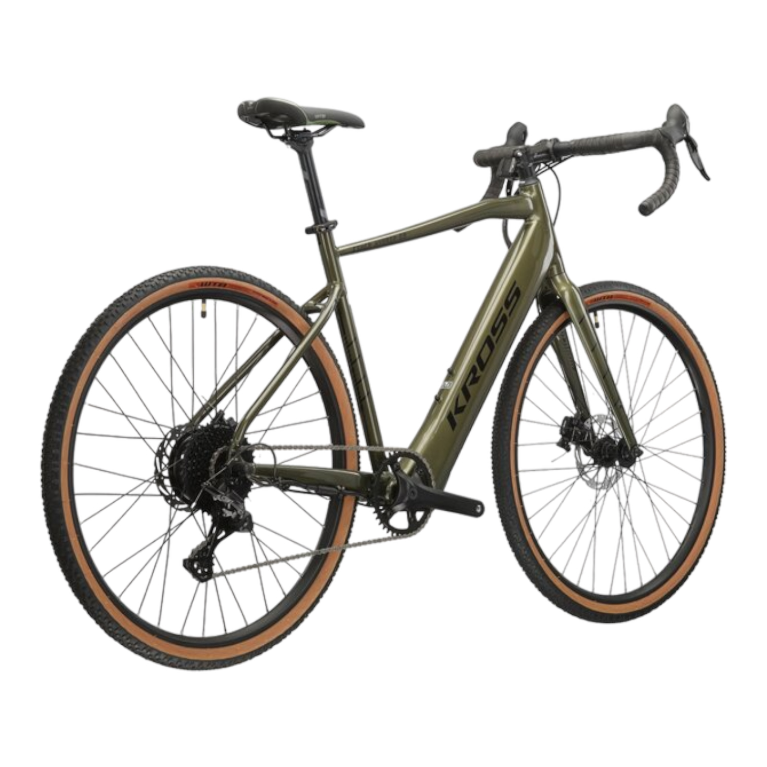 Bicicleta Gravel Kross Esker Hybrid 2.0 MS Electrica Khaki