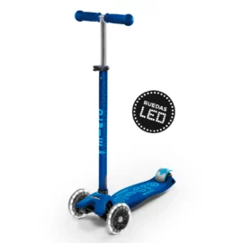 Scooter Infantil Micro Maxi Deluxe Led Azul Marino