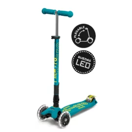 Micro Maxi Deluxe Plegable LED Verde Petróleo - vista principal