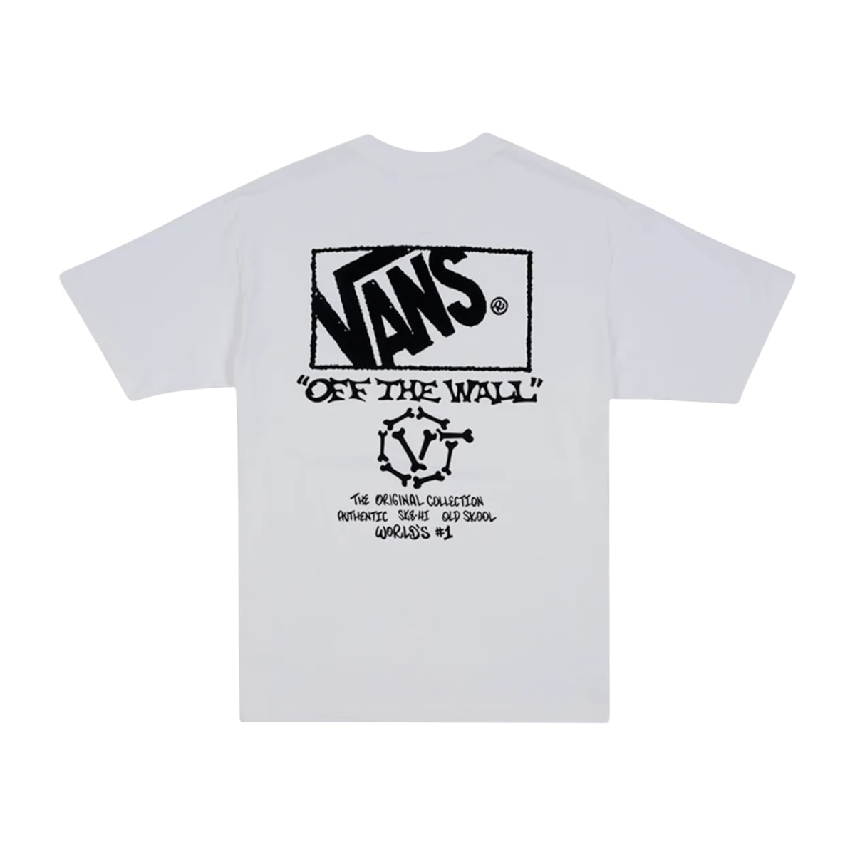 VN000PFTWHT Polera Vans Circle Bones Ss White