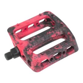 Pedales Odyssey Twisted Pro Pc 9/16 Black Red Swirl