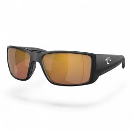 Lentes Costa Del Mar Blackfin Pro Black Gold Mirror Polar