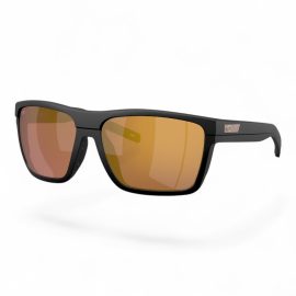 Lentes Costa Del Mar Pargo Netplus Black Gold Mirror Polar