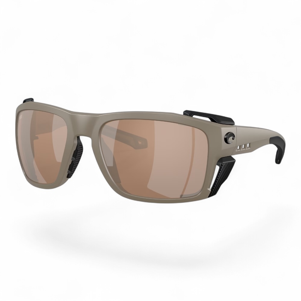 06S911109 Costa Del Mar King Tide 8 Matte Sand Copper Silver Mirror Polar, vista 1