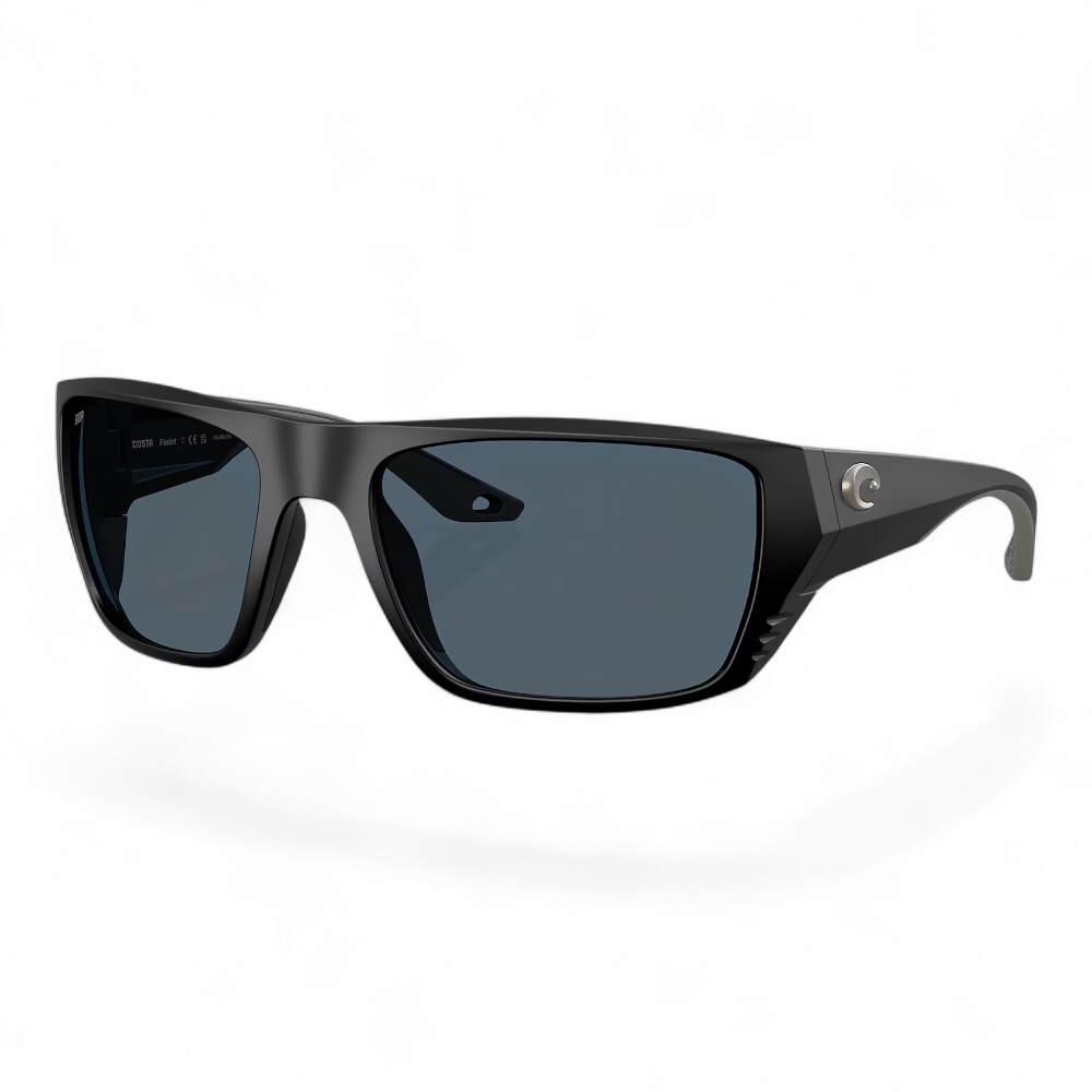 06S911805 Costa Del Mar Finlet Matte Black Gray Polarized Polycarbonate 580P, vista 1