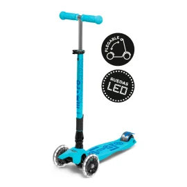 Micro Maxi Deluxe Plegable LED Aqua - vista principal