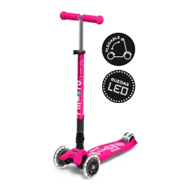 Micro Maxi Deluxe Plegable LED Rosado - vista principal