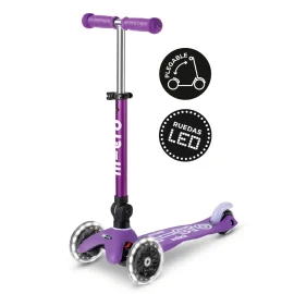 Micro Mini Deluxe LED Plegable Morado - vista principal