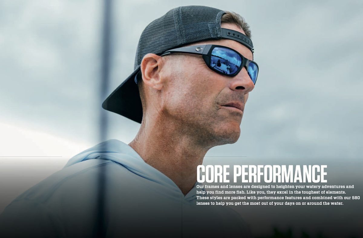 Lentes polarizados Costa del Mar Core Performance para deportes acuáticos
