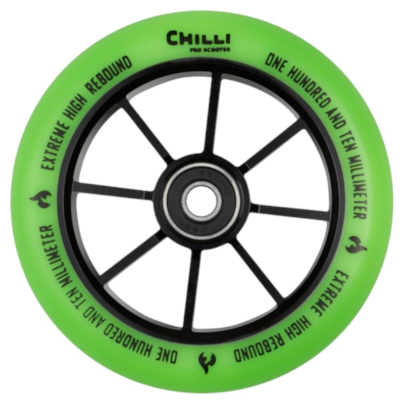 vxcp68ujrxnfzoyhhfgf Rueda Scooter Chilli Base 110mm Green