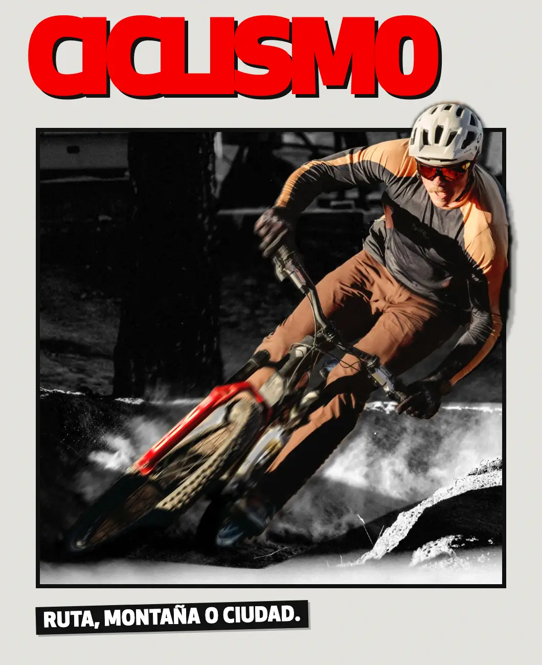 Banner ciclismo: Ruta, Montaña o Ciudad.